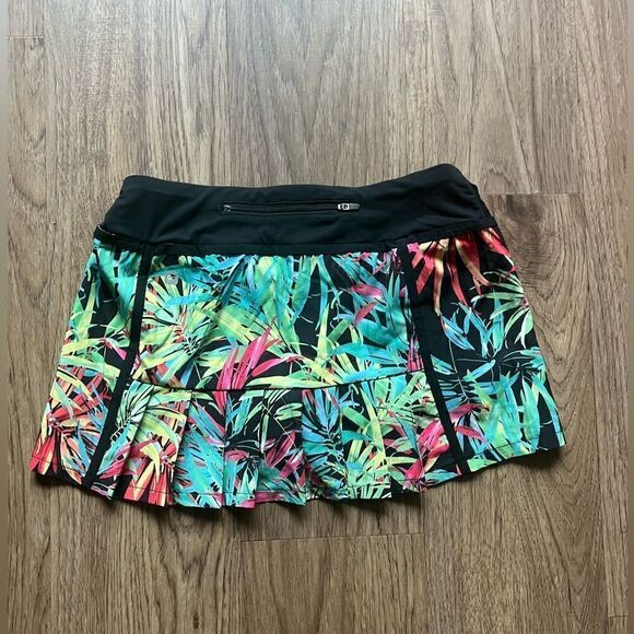 Fabletics Lorraine Floral Palm Tree Tropical Running Skort skirt Size XS - Picture 6 of 7